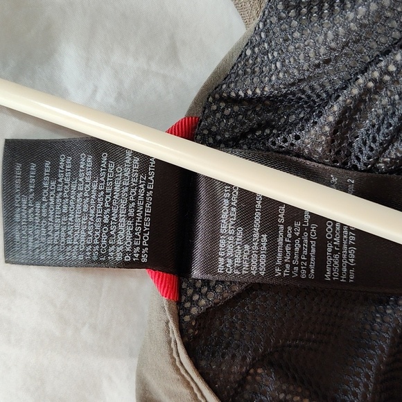 The North Face Button Up Collar Olive Green Khaki Short Sleeve Shirt Medium - Picture 5 of 12